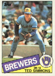 1985 Topps Baseball Cards      318     Ted Simmons
